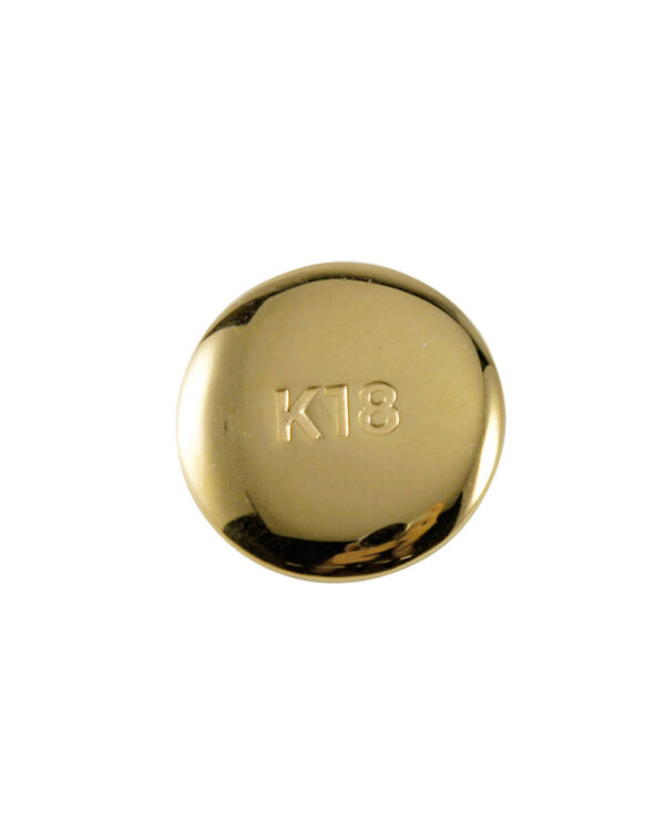 K18ゴールド缶バッジ