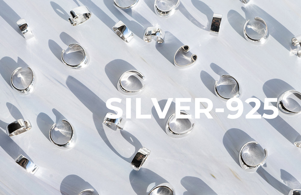 デザインピアス】silver925 - ピアス(両耳用)