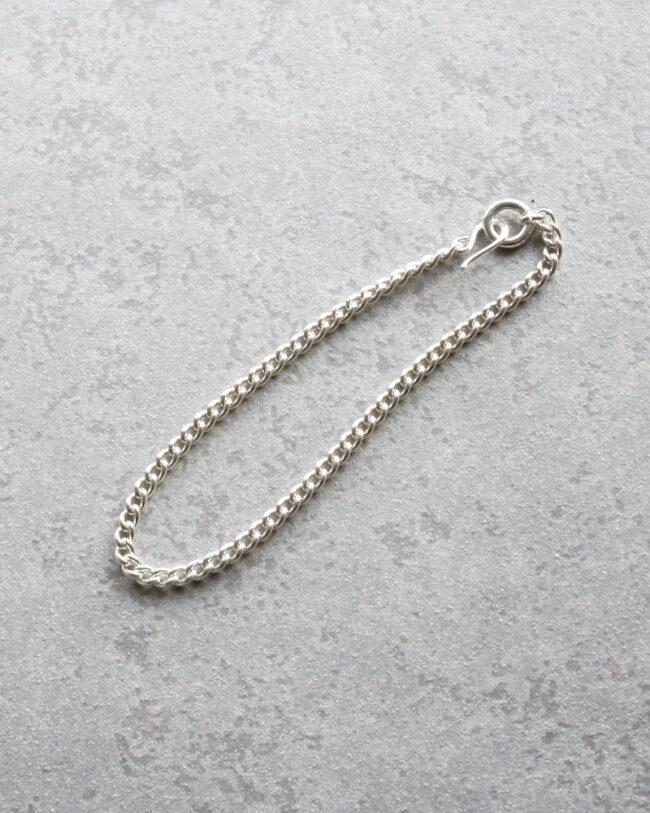 silver-925 flat link CHAIN bracelet | BAYSICK